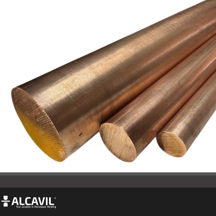 Barras de Cobre Zirconio Clase 1 RWMA C15000